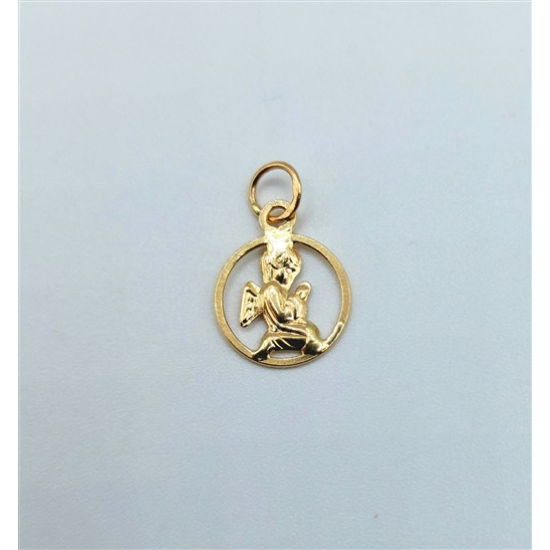 MEDALHA OURO AMARELO 19K