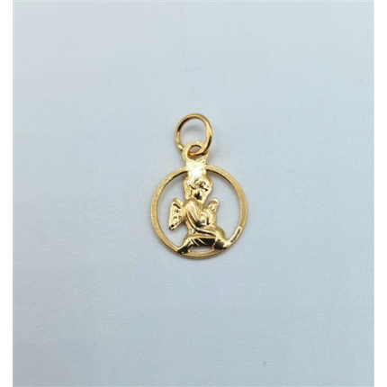 MEDALHA OURO AMARELO 19K