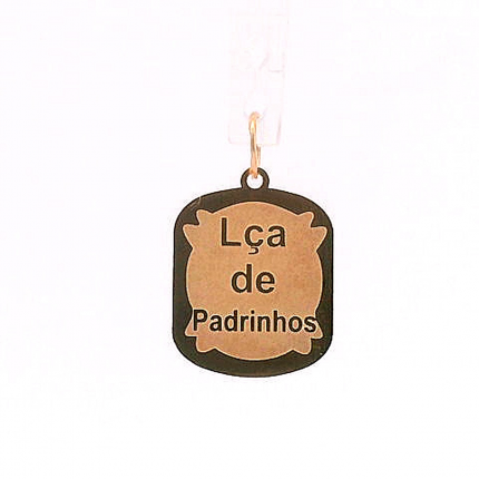 MEDALHA OURO AMARELO 19K