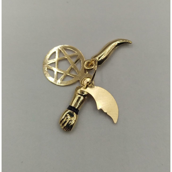 MEDALHA OURO AMARELO 19K