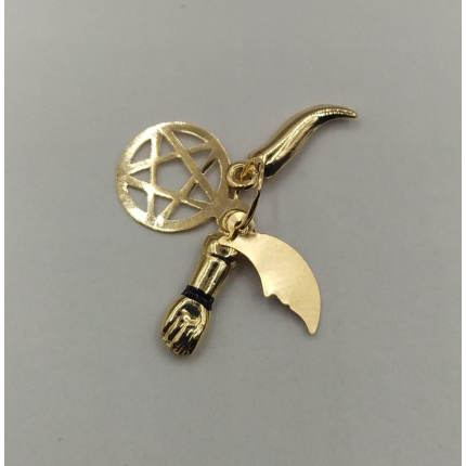 MEDALHA OURO AMARELO 19K
