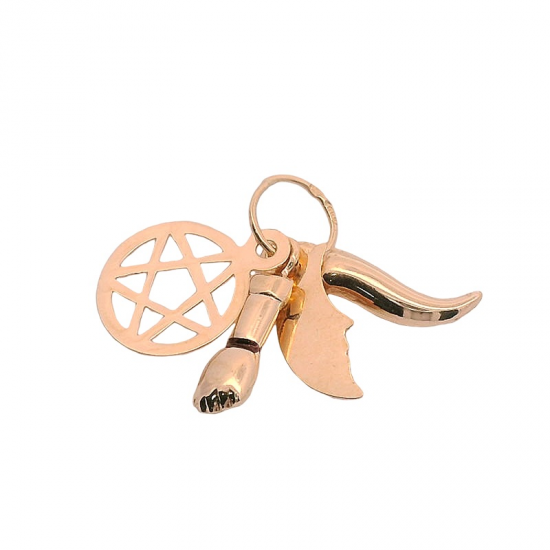 MEDALHA OURO AMARELO 19K