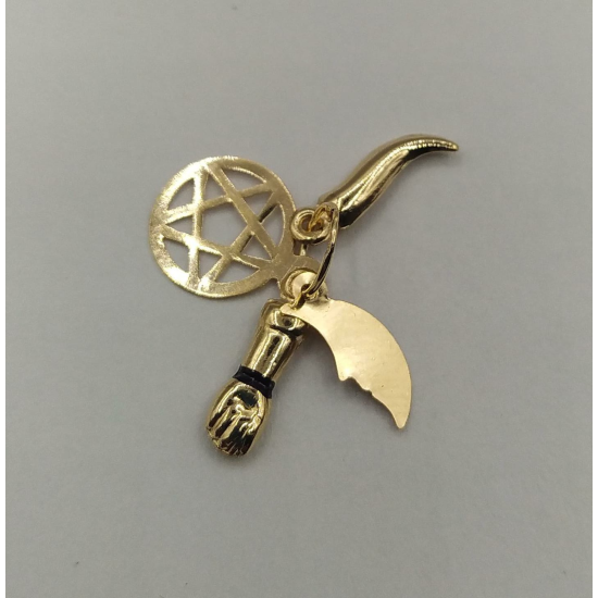MEDALHA OURO AMARELO 19K