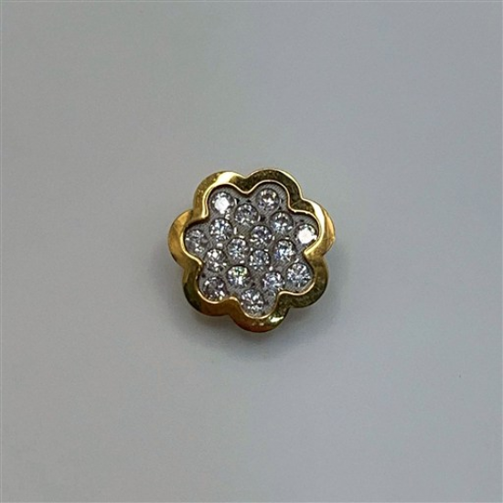 MEDALHA OURO BICOLOR 19K