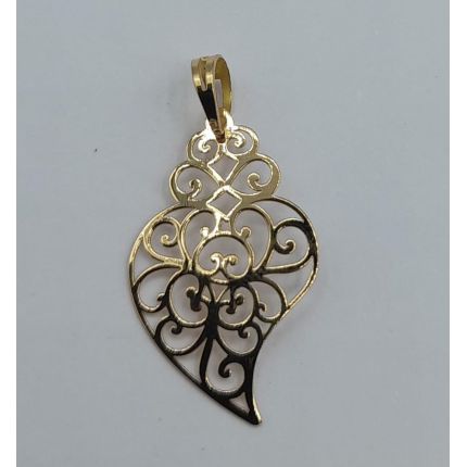 MEDALHA OURO AMARELO 19K
