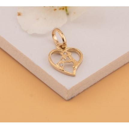 MEDALHA OURO AMARELO 19K