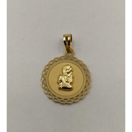 MEDALHA OURO AMARELO 19K