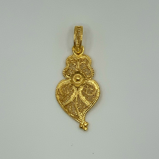 MEDALHA OURO AMARELO 19K