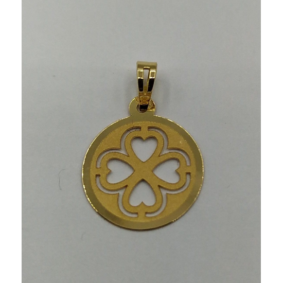 MEDALHA OURO AMARELO 19K