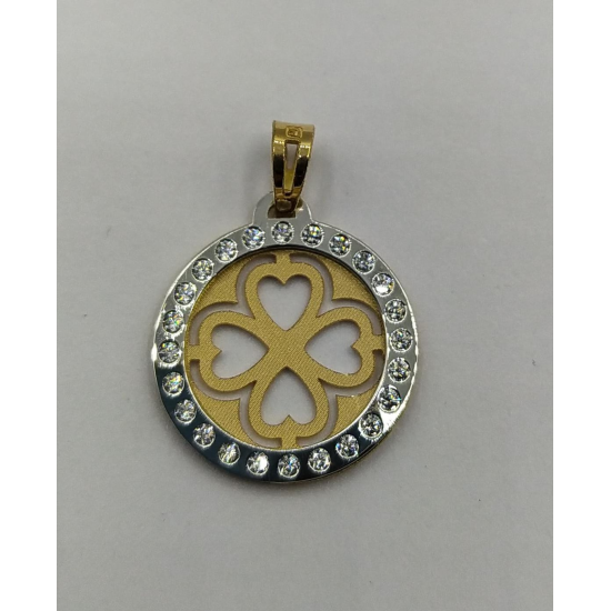 Medalha Bicolor Ouro 19k Medalha Bicolor Ouro 19k