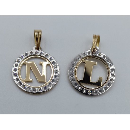 MEDALHA BICOLOR OURO 19K REDONDA MEDALHA BICOLOR OURO 19K REDONDA
