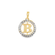MEDALHA BICOLOR OURO 19K REDONDA MEDALHA BICOLOR OURO 19K REDONDA