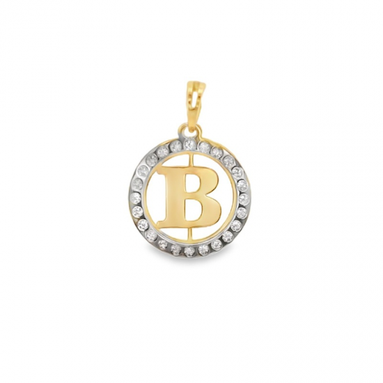 MEDALHA BICOLOR OURO 19K