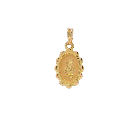 MEDALHA OURO AMARELO 19K