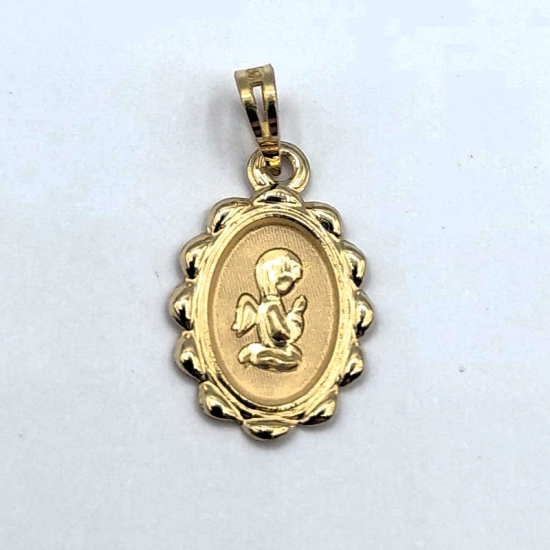 MEDALHA OURO AMARELO 19K