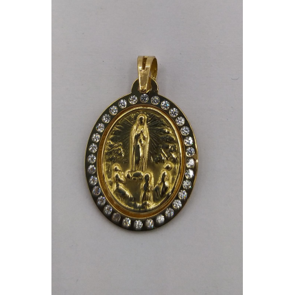 MEDALHA OURO AMARELO 19K