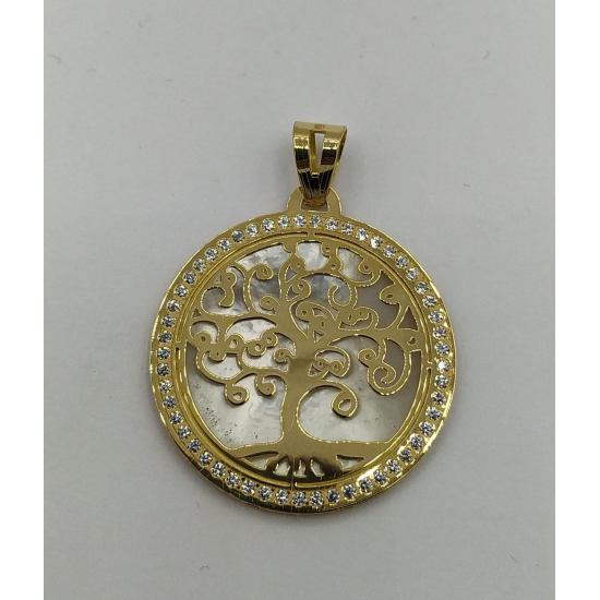 MEDALHA OURO AMARELO 19K