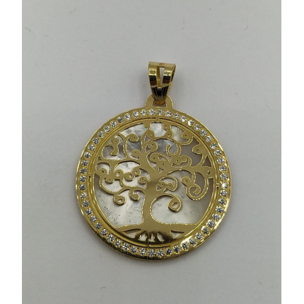 MEDALHA OURO AMARELO 19K