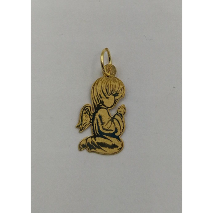 MEDALHA OURO AMARELO 19K