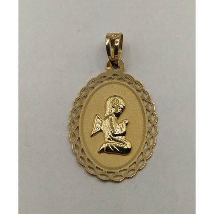 MEDALHA OURO AMARELO 19K