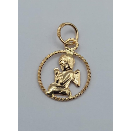 MEDALHA OURO AMARELO 19K