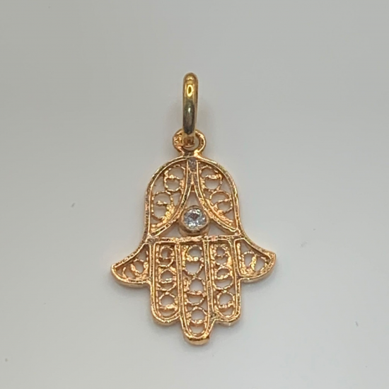 MEDALHA OURO AMARELO 19K