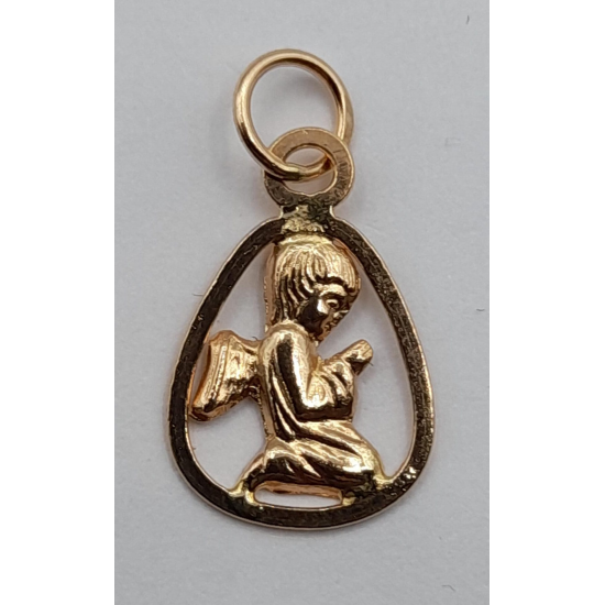 MEDALHA OURO AMARELO 19K