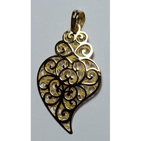 MEDALHA OURO AMARELO 19K