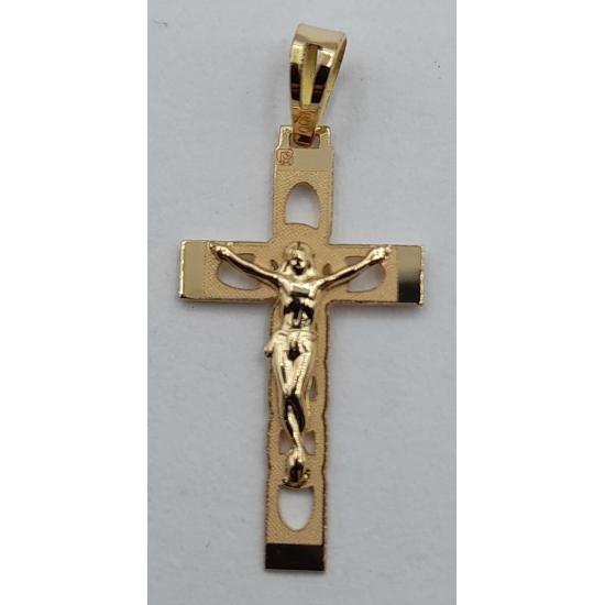 CRUCIFIXO OURO AMARELO 19K