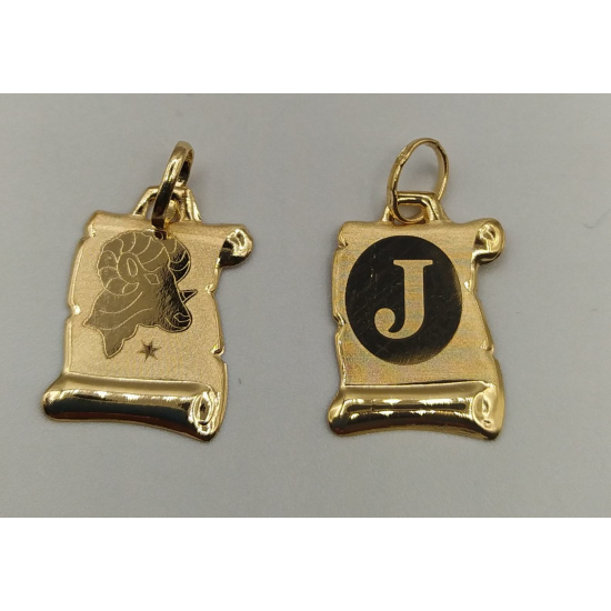 MEDALHA OURO AMARELO 19K