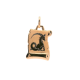 MEDALHA OURO AMARELO 19K