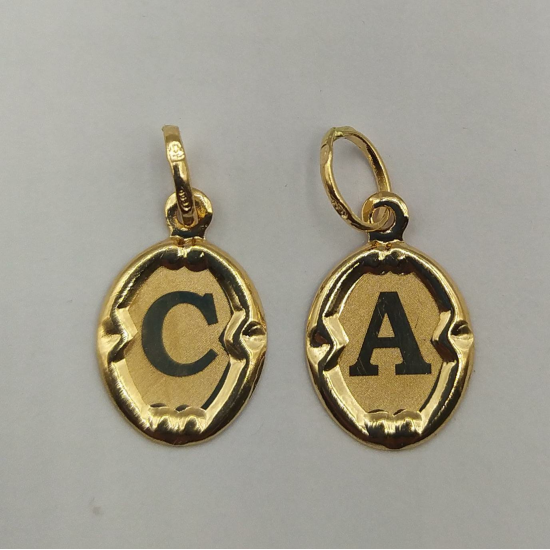 MEDALHA OURO AMARELO 19K