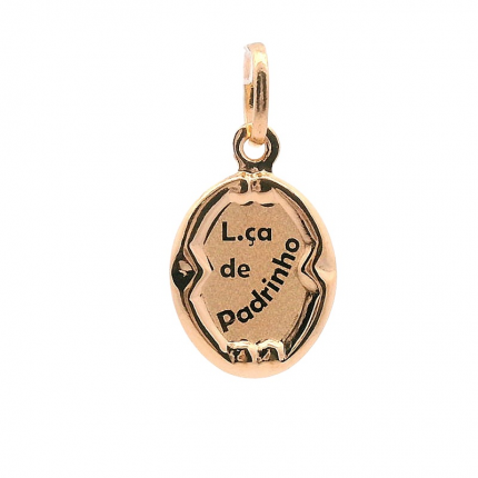 MEDALHA OURO AMARELO 19K