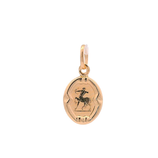 MEDALHA OURO AMARELO 19K