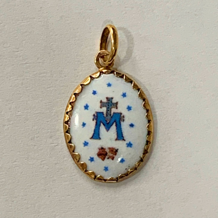 MEDALHA OURO AMARELO 19K