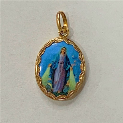 MEDALHA OURO AMARELO 19K