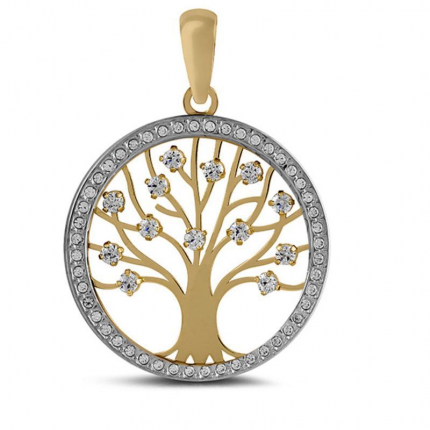 MEDALHA BICOLOR OURO 19K