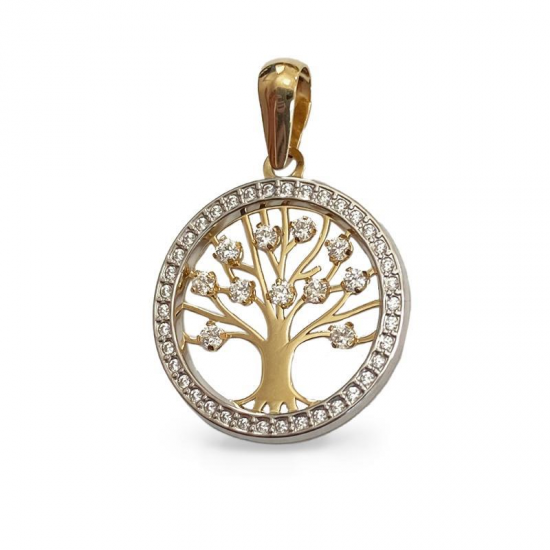 MEDALHA BICOLOR OURO 19K