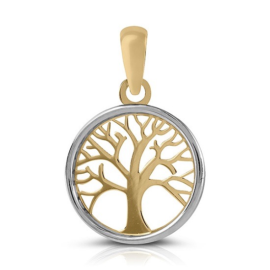 MEDALHA OURO BICOLOR 19K