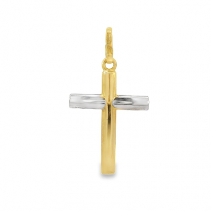 CRUZ BICOLOR OURO19K