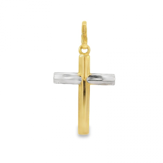 CRUZ BICOLOR OURO19K