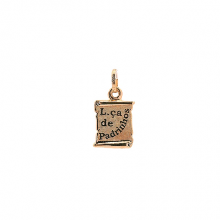 MEDALHA OURO AMARELO 19K