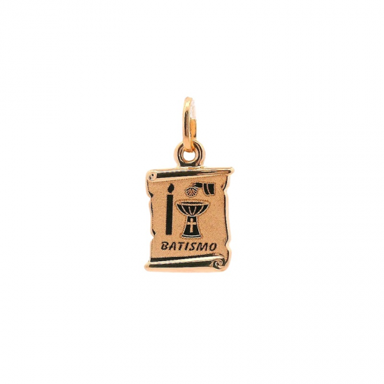 MEDALHA OURO AMARELO 19K