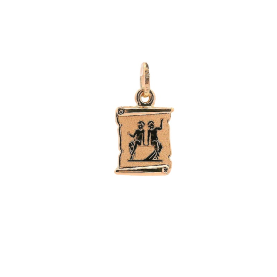 MEDALHA OURO AMARELO 19K