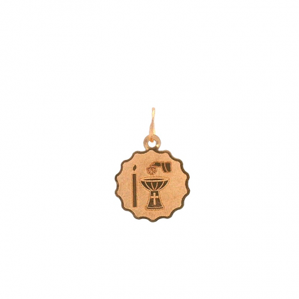 MEDALHA OURO AMARELO 19K