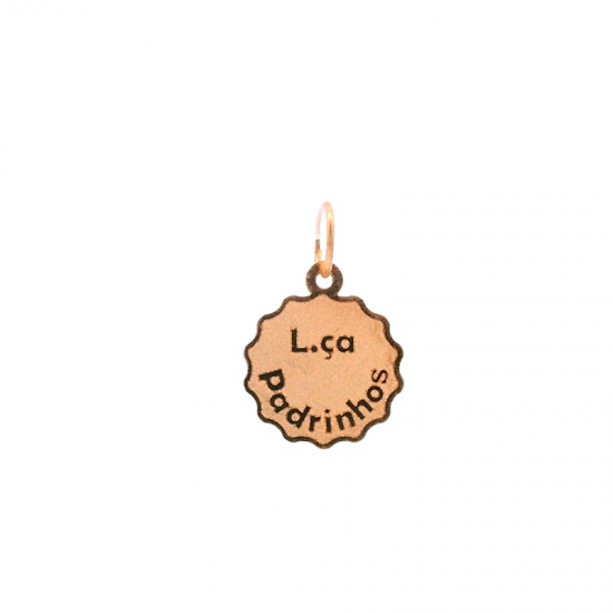MEDALHA OURO AMARELO 19K
