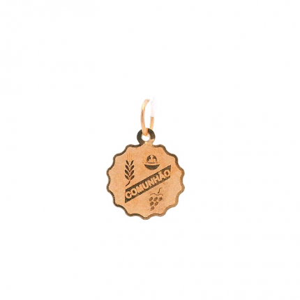 MEDALHA OURO AMARELO 19K