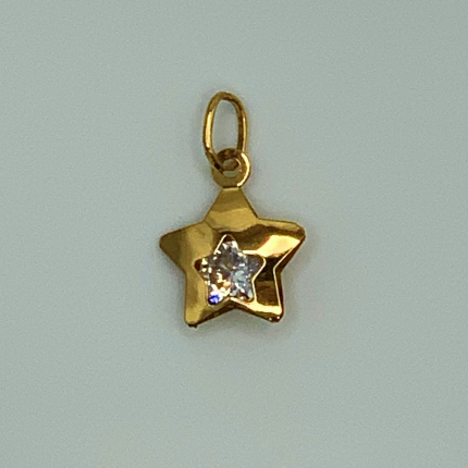 MEDALHA OURO AMARELO 19K