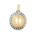 MEDALHA BICOLOR OURO19K MEDALHA BICOLOR OURO19K