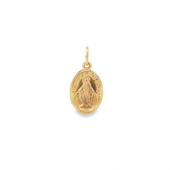 MEDALHA OURO AMARELO 19K